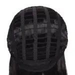 Long Wavy Black Partial Lace Wig with Semi Synthetic Hair Fibers - Image 12