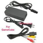 AC Power Adapter and AV Cable Bundle Compatible with Nintendo GameCube