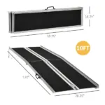 Accessibility Ramp, 10ft, Aluminum, Non-Slip, Folding Pathway for Quick Access, Steps, Doorways - Image 3