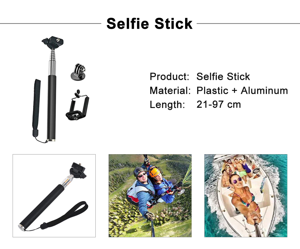 Action Camera Mount Accessory Kit Compatible with GoPro Hero 6-11 SJCAM Xiaomi