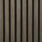 HOMCOM Acoustic Panels 4-Pack, 24 Inchx24 Inch Brown Wood Panels, Sound Absorbing, Slat Wall for Wall Decor - Image 9