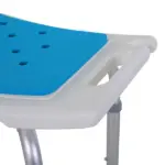 6 Level Adjustable Non Slip Shower Stool with Hand Shower Holder, Blue - Image 13