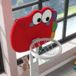 Adjustable Height Kids Basketball Hoop, 4.4-5 ft, 5-in-1 Design for Indoor Use, Red - Image 8