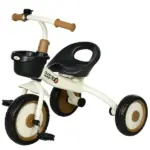 Adjustable Kids Tricycle for Toddlers 2-5 Years with Basket Bell White Comfortable Handlebar Grips - Image 11