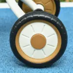 Adjustable Kids Tricycle for Toddlers 2-5 Years with Basket Bell White Comfortable Handlebar Grips - Image 9