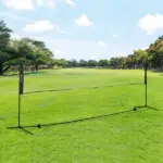 Soozier Adjustable Outdoor Game Set with Net for Badminton, Volleyball, Pickleball, Beach and Driveway Fun - Image 10