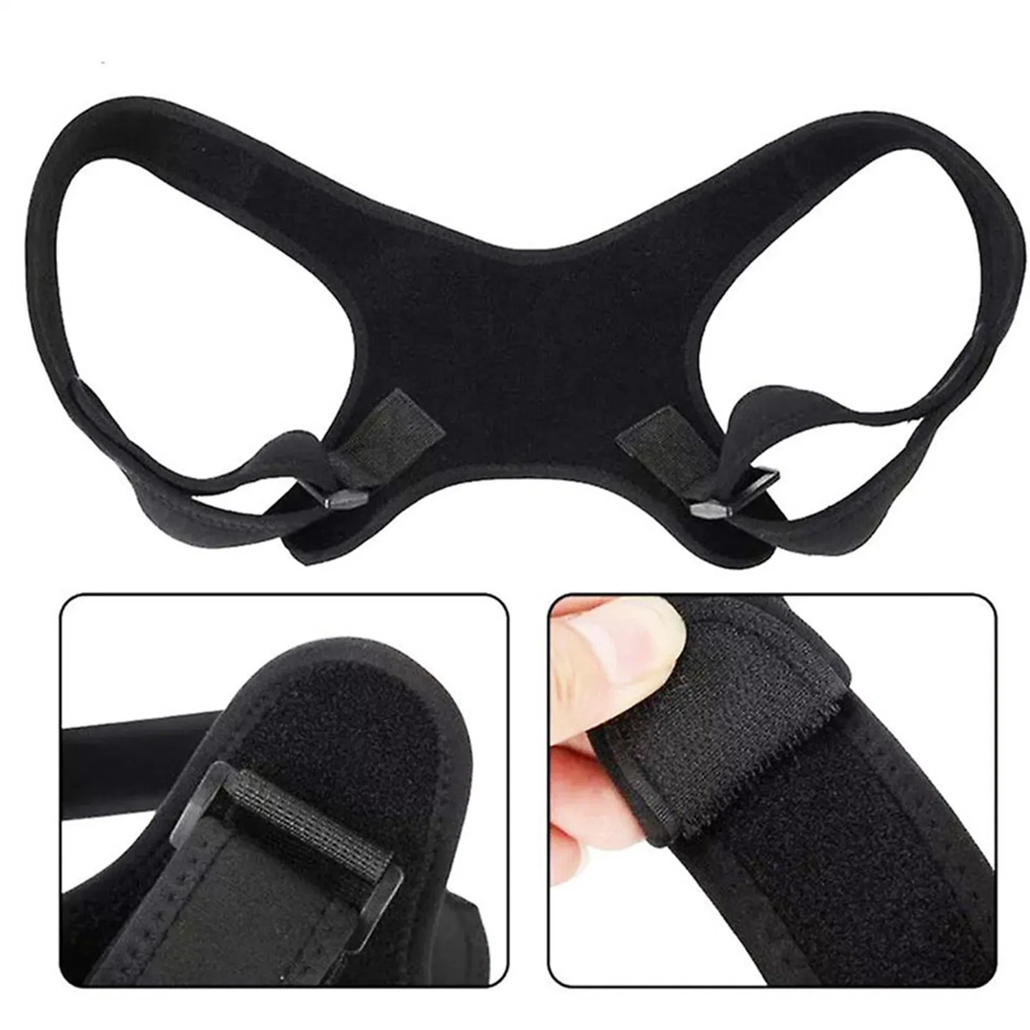 Nylon Spandex Posture Corrector Back and Shoulder Support Brace 30 to 43 Inch