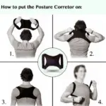 Nylon Spandex Posture Corrector Back and Shoulder Support Brace 30 to 43 Inch - Image 14