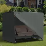 Outsunny All Weather Garden Patio Swing Chair Cover Waterproof Protector UV-Resistant and PVC Coating Fade Resistant Oxford Fabric 6.7 Ft x 4.1 Ft x - Image 2