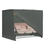 Outsunny All Weather Garden Patio Swing Chair Cover Waterproof Protector UV-Resistant and PVC Coating Fade Resistant Oxford Fabric 6.7 Ft x 4.1 Ft x