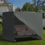 Outsunny All Weather Garden Patio Swing Chair Cover Waterproof Protector UV-Resistant and PVC Coating Fade Resistant Oxford Fabric 6.7 Ft x 4.1 Ft x - Image 10