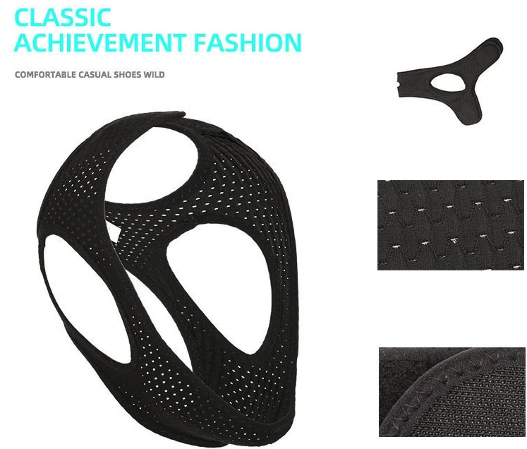 Adjustable Sleep Chin Strap with Jaw Support
