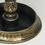 Antique Bronze Birdbath 32" with Planter Pedestal and Bird Statues Garden Decor - Image 9