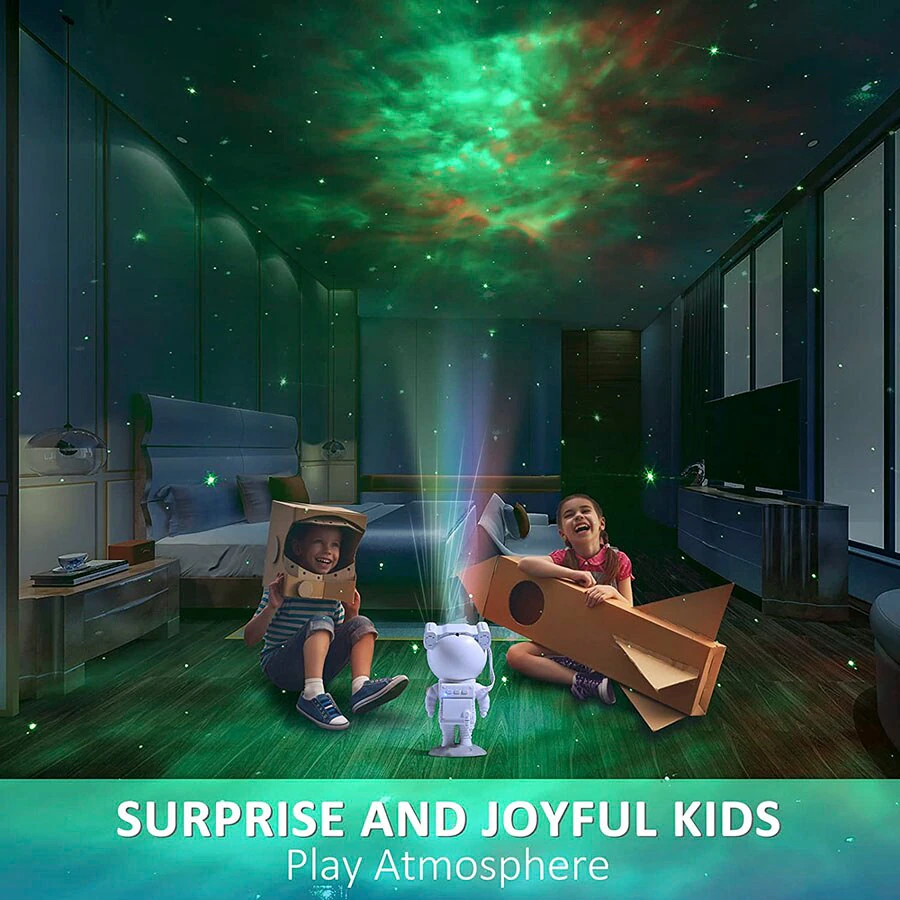 Astronaut Galaxy Nebula Star Projector with Remote and Timer