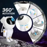 Astronaut Galaxy Nebula Star Projector with Remote and Timer - Image 18