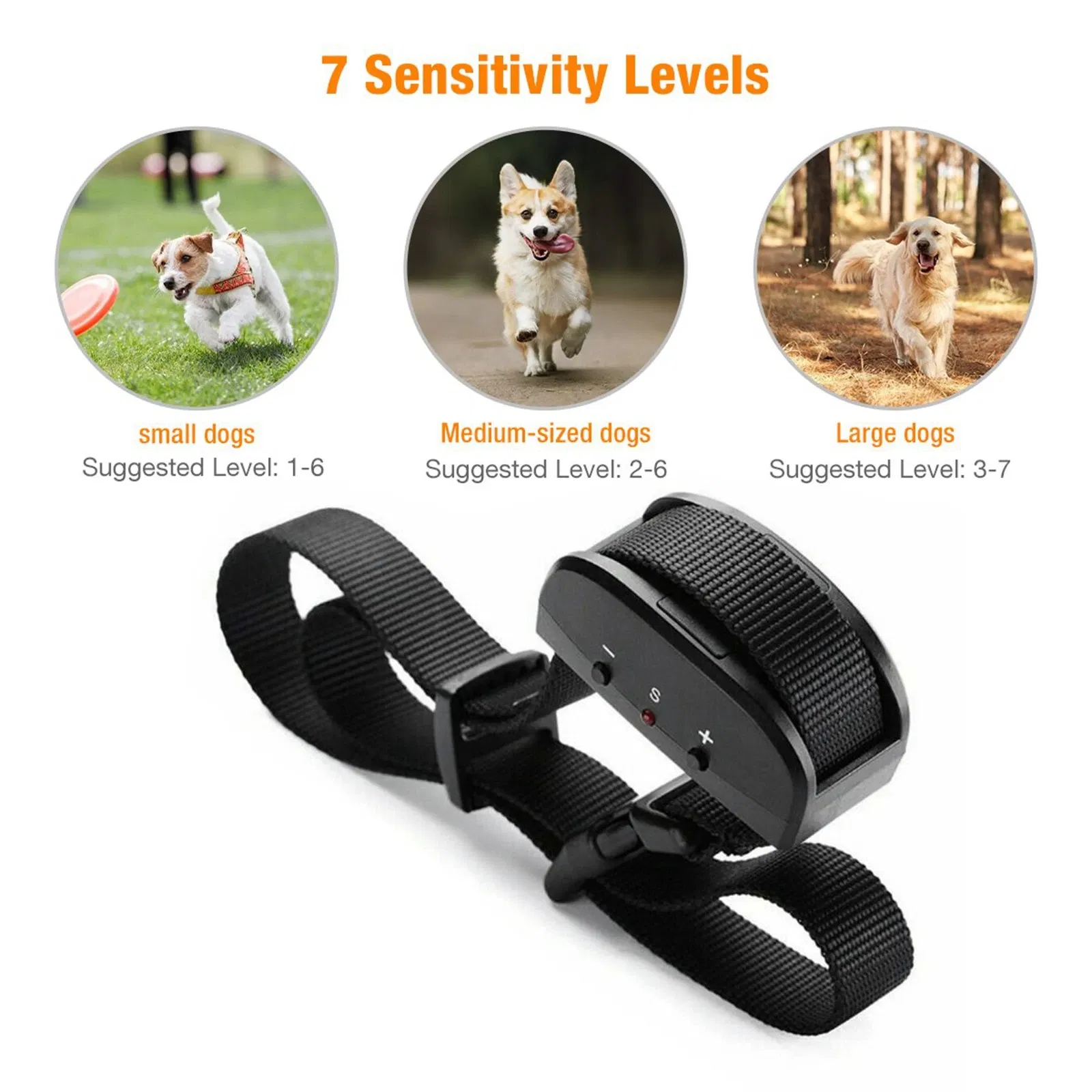 Automatic Anti Bark Training Collar for Small Medium and Large Dogs