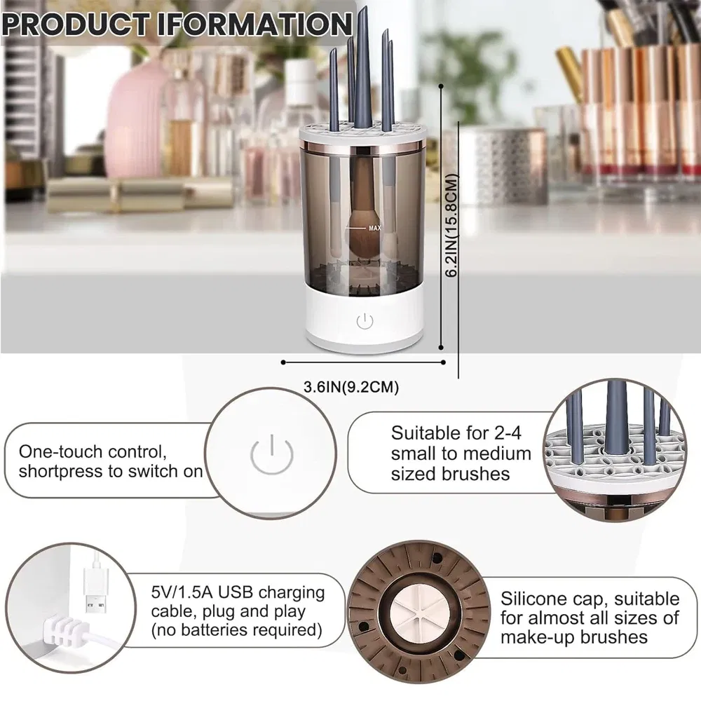 Automatic Electric Makeup Brush Cleaner and Dryer Machine