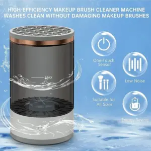 automatic brush cleaner electric makeup brush cleaning machine fast clean dryer 7