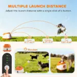 PawHut Automatic Dog Ball Launcher with 26-79 Ft Distance, Automatic Ball Launcher for Medium and Large Dogs, Orange - Image 5
