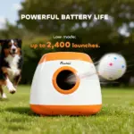 PawHut Automatic Dog Ball Launcher with 26-79 Ft Distance, Automatic Ball Launcher for Medium and Large Dogs, Orange - Image 6