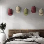 12 Hook Adhesive Baseball Cap Hat Organizer for Wall or Door - Image 11
