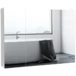 Bathroom Mirror Cabinet with Light, Bathroom Storage Cupboard with USB Charge, Adjustable Shelf, 35.5"W x 25.5"H, White - Image 12