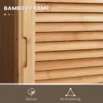 Bathroom Storage Cabinet with Drawer and Slatted Shelves - Image 5