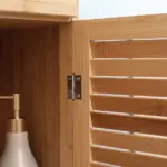 Bathroom Storage Cabinet with Drawer and Slatted Shelves - Image 9