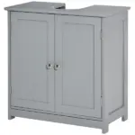 Bathroom Vanities, Bathroom Sink Cabinets with U-Shape Cut-Out and Adjustable Internal Shelf, Gray