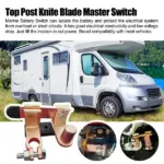 12V 24V 250A Battery Disconnect Switch for Car RV Boat and Truck - Image 9
