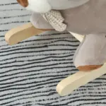 Bear-shaped Kids Rocking Horse with Sound for 18-36 Months, Gray - Image 9