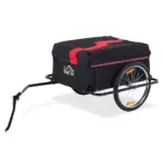 Bicycle Cargo Trailer, Two-Wheel Bike Luggage Wagon with Removable Cover, Versatile Use, Red - Image 15