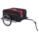 Bicycle Cargo Trailer, Two-Wheel Bike Luggage Wagon with Removable Cover, Versatile Use, Red