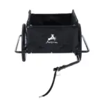 Bicycle Cargo Trailer, Two-Wheel Bike Luggage Wagon with Removable Cover, Versatile Use, Red - Image 10
