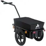 Aosom Bicycle Cargo Trailer with Removable Box and Waterproof Cover, Bike Wagon Trailer with Two 16in Wheels - Image 11