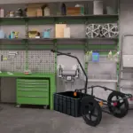 Aosom Bicycle Cargo Trailer with Removable Box and Waterproof Cover, Bike Wagon Trailer with Two 16in Wheels - Image 10