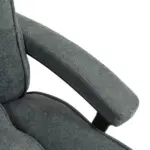 HOMCOM Big and Tall Desk Chair, Executive Office Chair, 450lbs, Heavy Duty Computer Chair for Heavy People, Gray - Image 9
