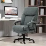 HOMCOM Big and Tall Desk Chair, Executive Office Chair, 450lbs, Heavy Duty Computer Chair for Heavy People, Gray - Image 10