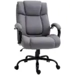 Vinsetto Big and Tall Executive Office Chair 484lbs with Wide Seat, Computer Desk Chair, Adjustable Height, Light Gray