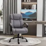 Vinsetto Big and Tall Executive Office Chair 484lbs with Wide Seat, Computer Desk Chair, Adjustable Height, Light Gray - Image 10