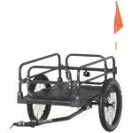 Bike Cargo Trailer, 16'' Wheels, Suspension, 88 lbs Load Capacity, Durable Transport Cart - Image 11