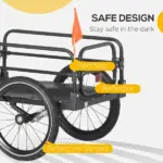 Bike Cargo Trailer, 16'' Wheels, Suspension, 88 lbs Load Capacity, Durable Transport Cart - Image 5