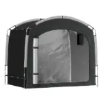 Outsunny Bike Storage Shed Tent, Portable and Waterproof with 210D Oxford Fabric and Carry Bag for 3-4 Bicycles, Black - Image 11