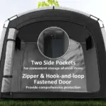 Outsunny Bike Storage Shed Tent, Portable and Waterproof with 210D Oxford Fabric and Carry Bag for 3-4 Bicycles, Black - Image 6