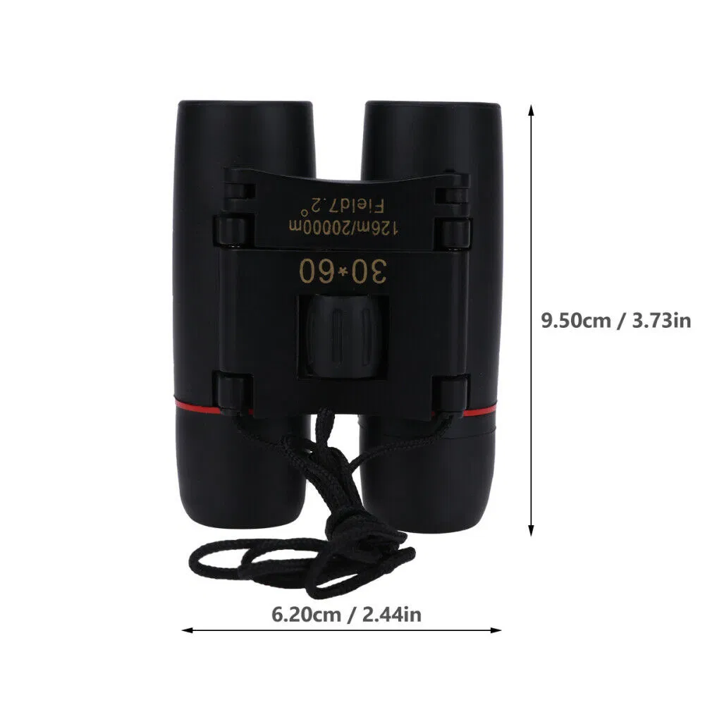 30x60 Compact Folding Binoculars for Outdoor Travel and Hunting