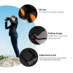 30x60 Compact Folding Binoculars for Outdoor Travel and Hunting - Image 2