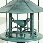 Bird Bath Bowl, 3-in-1 Pedestal Birdbath with Bird Feeder and Flower Planter, Large Water Basin, Outdoor, Green - Image 8