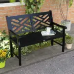 Outsunny 43.25 Inch Wooden Garden Bench for Peaceful Outdoors - Image 2