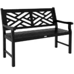 Outsunny 43.25 Inch Wooden Garden Bench for Peaceful Outdoors - Image 11