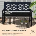 Outsunny 43.25 Inch Wooden Garden Bench for Peaceful Outdoors - Image 5